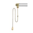 thumbnail image 1 of Uxcell 12inch Fan Light Switch with Chrome Pull Chain Wood White 1 set, 1 of 5