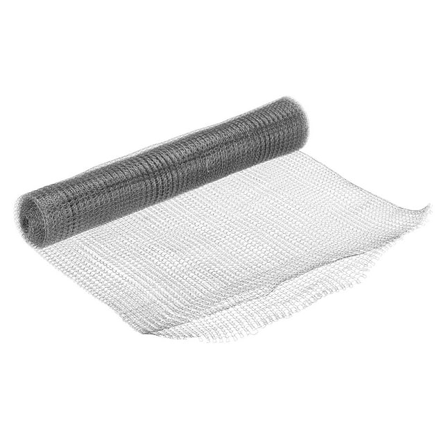 Uxcell 12inx10ft Wire Mesh Hole Fill Fabric Stainless Steel Mesh Double ...