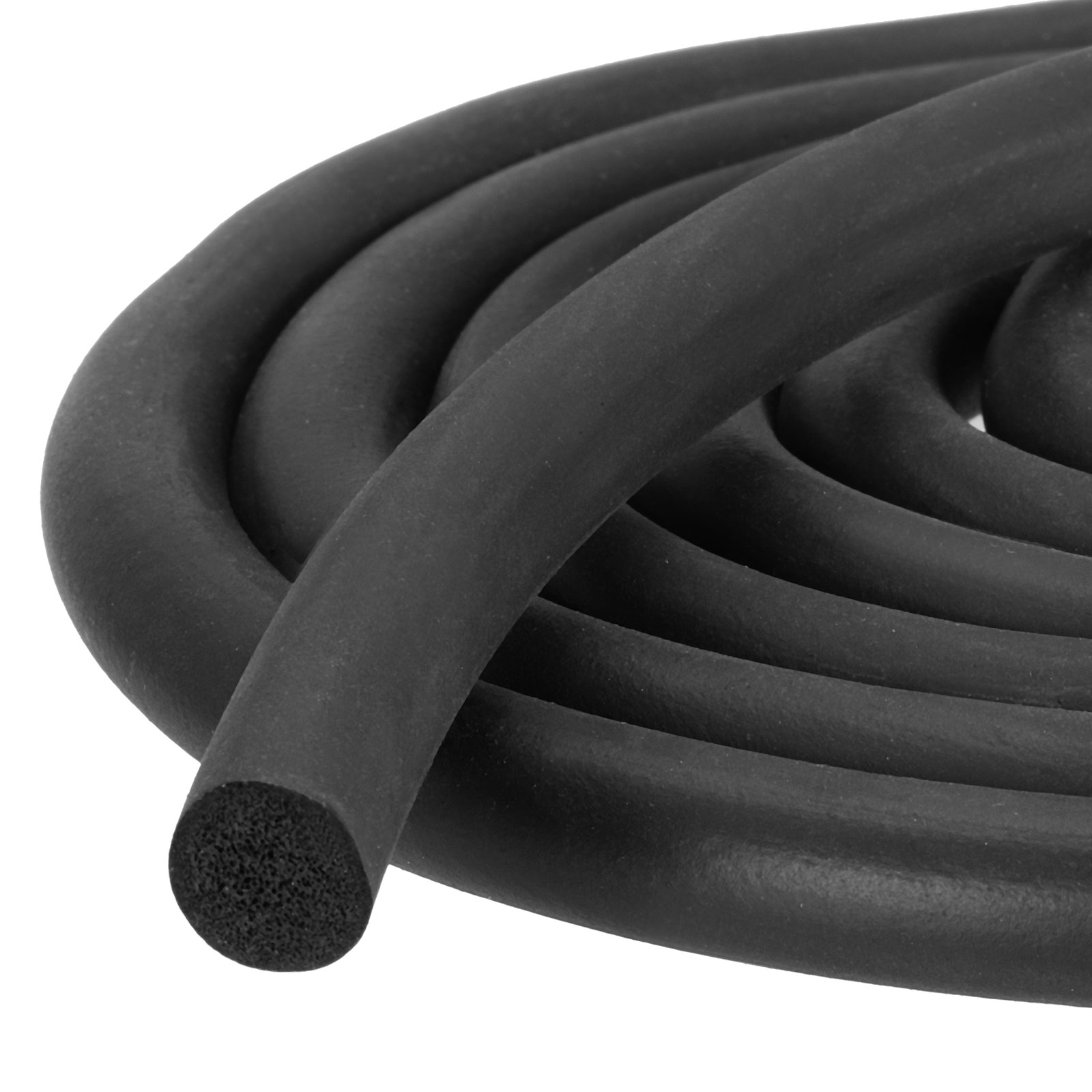 Uxcell 12mm(0.47") Dia x 8 Meter(26.25Ft) Long Round EPDM Foam Rubber