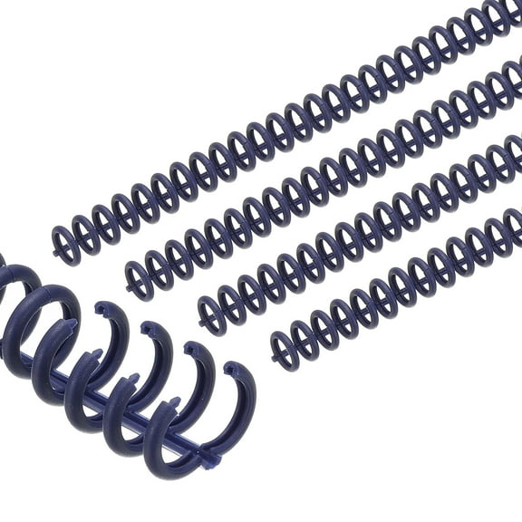 Uxcell 12mm(1/2") Plastic Spiral Binding Coils, 25 Pcs Binding Spirals 85 Sheet Capacity 3:1 Pitch Binding Spirals for Binding Paper Sheets, Morandi