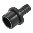 thumbnail image 1 of Uxcell Barbed OD Spigot Straight Pipe Fitting Quick Connector Black 12mmx25mm, 1 of 5