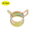 thumbnail image 1 of Uxcell 12mm Color-zinc Steel Band Spring Clamp for Fuel Line Silicone Hose 20 Pack, 1 of 5