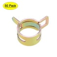 thumbnail image 1 of Uxcell 12mm Color-zinc Steel Band Spring Clamp for Fuel Line Silicone Hose 50 Pack, 1 of 5