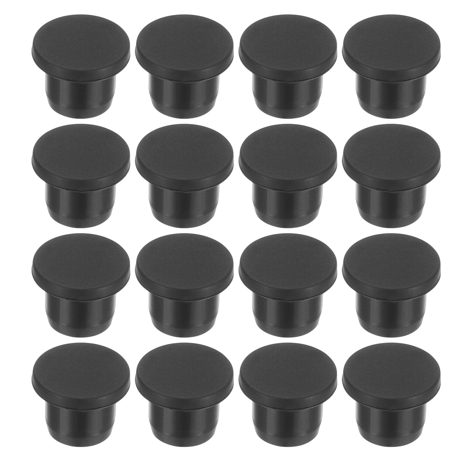 Uxcell 12mm Diameter Rubber Hole Plugs, 16 Pcs Silicone Rubber Round ...