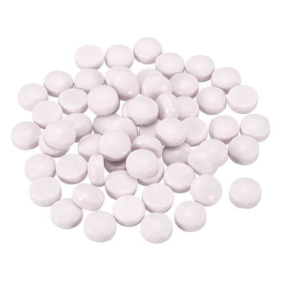 Uxcell 12mm Glass Mosaic Tiles, 200g Round Iridescent Glass Pieces Recycled Mosaic Tiles Bulk for Vase Flower Pots Aquarium Decor Garden Project DIY Art Craft, Purple Pink