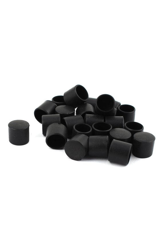 12mm Inner Dia Round Rubber Table Foot Cover Holder Protector 24 Pcs