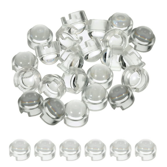 Uxcell 12mm LED Convex Lens, 36 Pack 90 Degree Beam Angle PMMA Acrylic LED Optical Convex Condenser Lens for 1W 3W LED Lamp Beads Infrared Cameras, Transparent