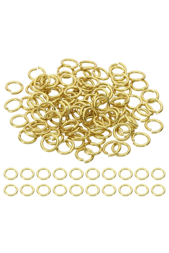 12mm Open Jump Rings, 100Pcs Solid Copper Round Ring Charm Loops Connectors, Copper