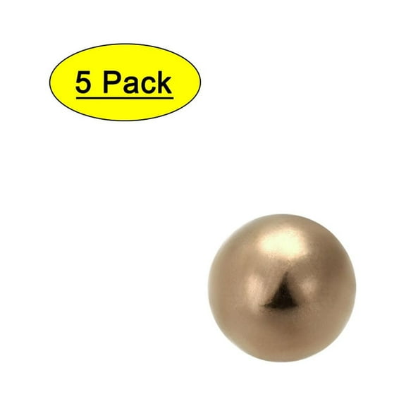Uxcell 12mm Precision Solid Brass Bearing Ball 5 Pack