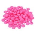 thumbnail image 1 of Uxcell 12mm Silicone Beads,100 PCS Silicone Beads Bulk Abacus Spacer Bead Lentil Focal Cute for Pens Keychain Bracelets Necklace Jewelry Making,Dark Pink, 1 of 6