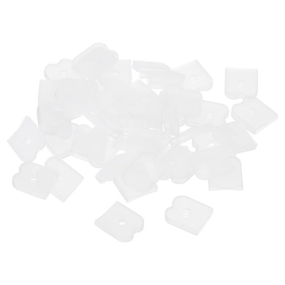 Uxcell 12mm Silicone End Caps for Sewing, 50Pcs Collar Corset Spiral Boning Tips for Polyester Boning, White