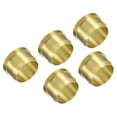 thumbnail image 1 of Uxcell 12mm Tube OD Brass Compression Sleeves Ferrules 5 Pack Brass Compression Fitting Assortment Kit, 1 of 6