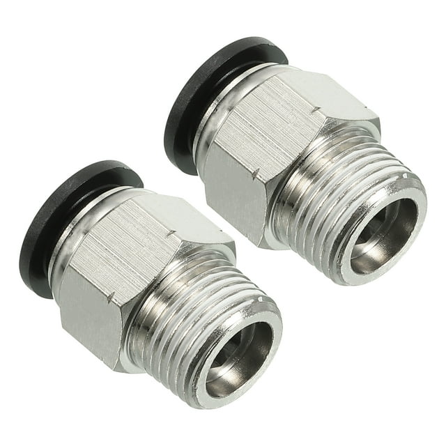 Uxcell Pneumatic 4mm OD PU Air Hose Pipe Tube Kit 10M Blue With Push To Connect Fittings