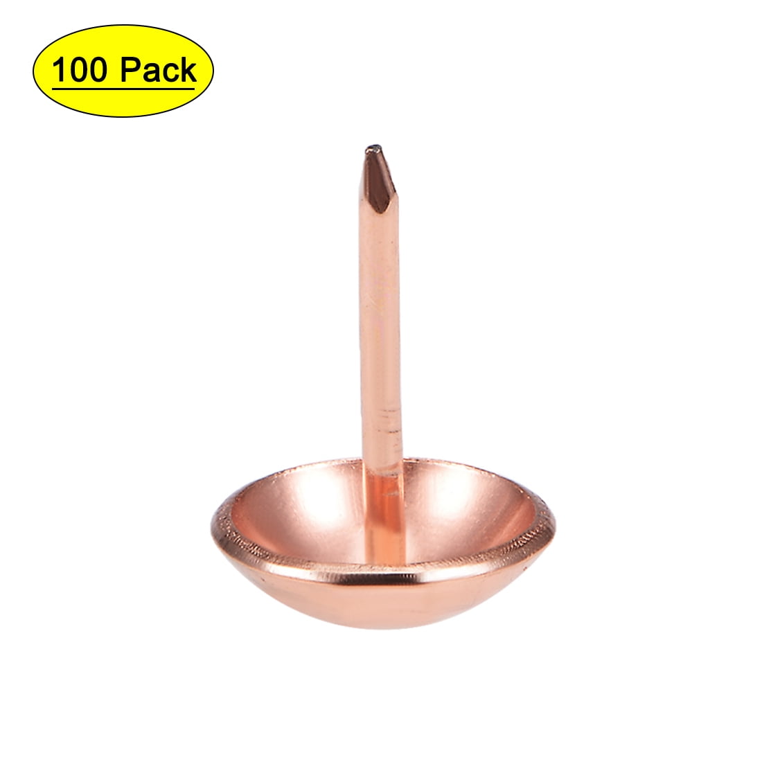 Upholstery Nails Tacks Round Thumb Push Pins Rose Gold Tone 150 Pcs - Yahoo  Shopping