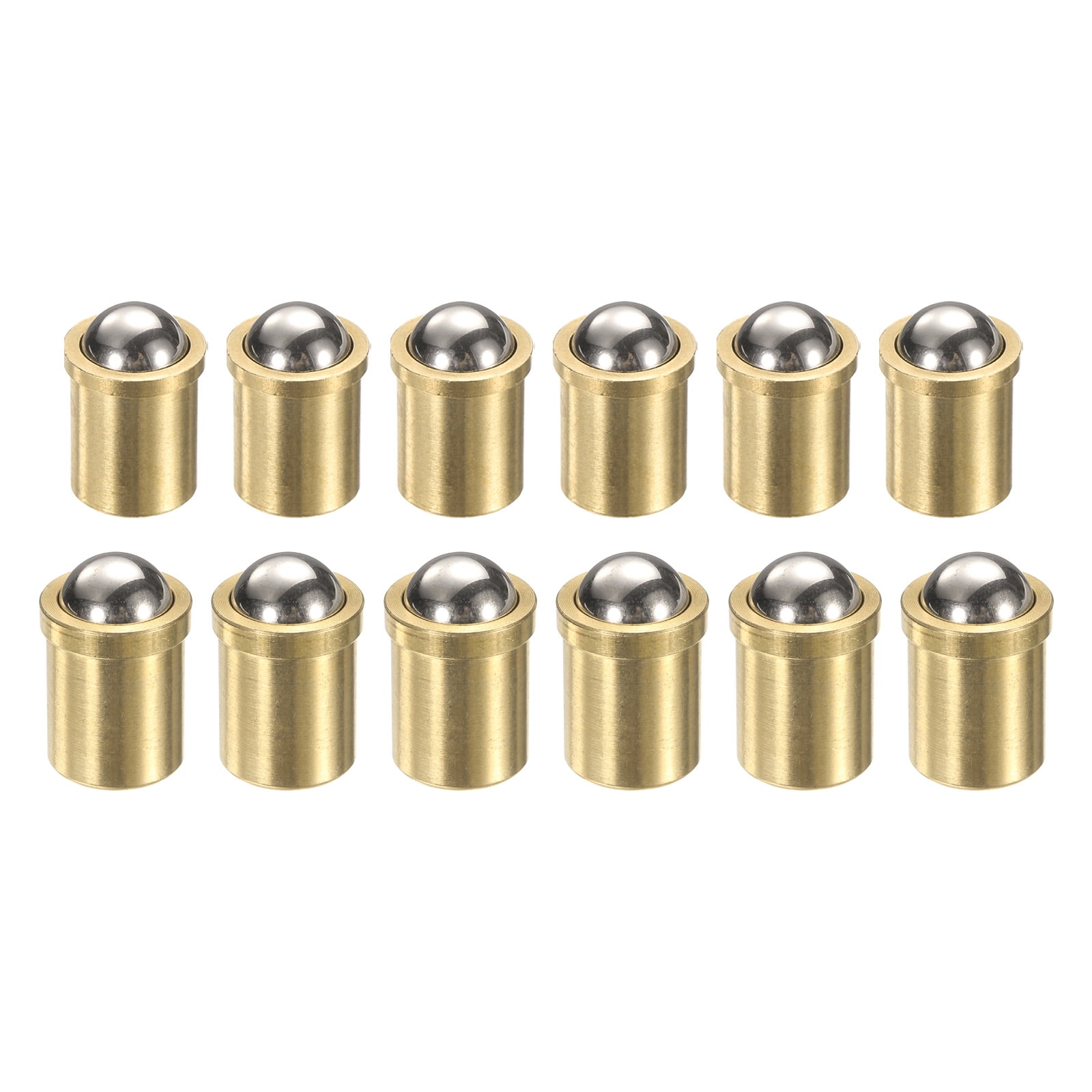 Uxcell 12pcs Ball Point Spring Plunger 10x13mm / 12x16mm Brass Small ...