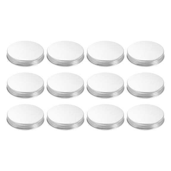 Uxcell 12pcs Canning Lids 68mm Replacement Mason Jar Lids Aluminum Leak-proof Reusable Airtight Covers