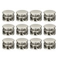 thumbnail image 1 of Uxcell 12pcs Double Hole Spring Cord Locks End Toggle Stoppers Suitable for Drawstrings Backpack Pearl Nickel, 1 of 5