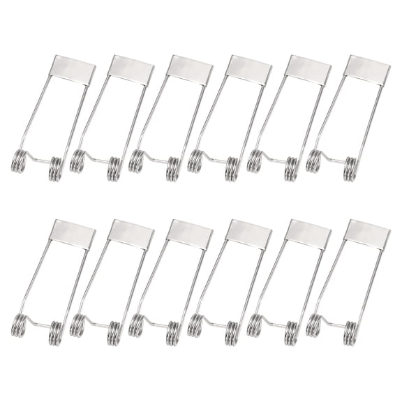 Uxcell 12pcs Downlight Spring Clips, 50x18mm LED Recessed Ceiling Lights Accessories Securing Clamps Universal Butterfly Wing Clips for Spotlights, Panel Lamp Lighting Fittings