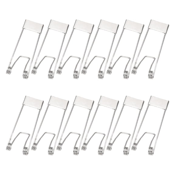 Uxcell 12pcs Downlight Spring Clips, 51x18mm LED Recessed Ceiling Lights Accessories Securing Clamps Universal Butterfly Wing Clips for Spotlights, Panel Lamp Lighting Fittings
