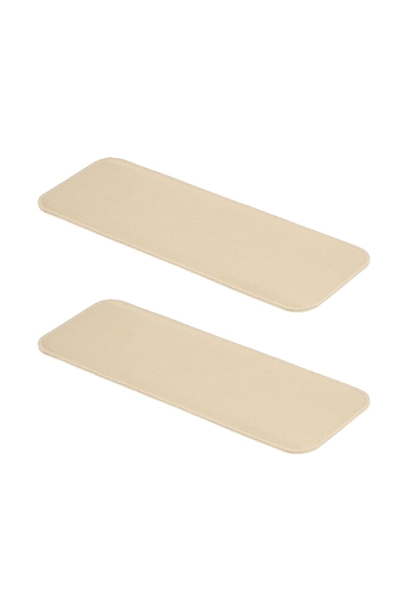 12x5 Inch Felt Base Shaper Bag Bottom Shaper Pad, Light Beige 2Pcs