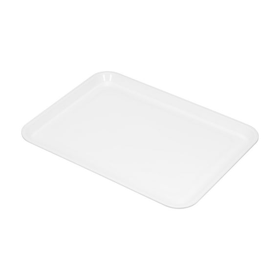Uxcell 12x8" Fast Food Tray, Plastic Multi-Purpose Rectangle Serving Tray for Restaurant Home Kitchen, White