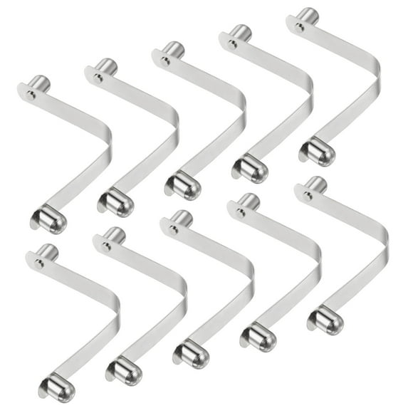 Uxcell 12x9.5mm Kayak Paddle Snaps, Hollow Button Double Pins Lock Tube Spring Clips for Tent Pole, 10 Pack