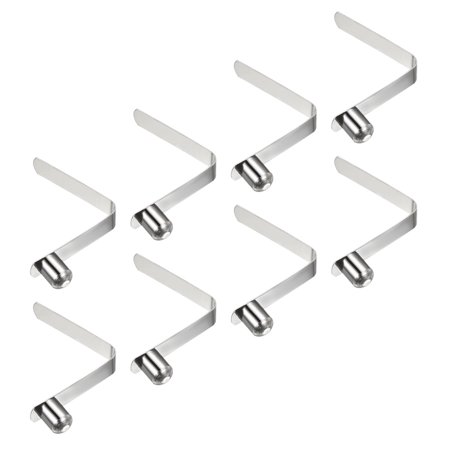 Uxcell 12x9.5mm Kayak Paddle Snaps, Solid Button Single Pin Lock Tube Spring Clips for Tent Pole, 8 Pack