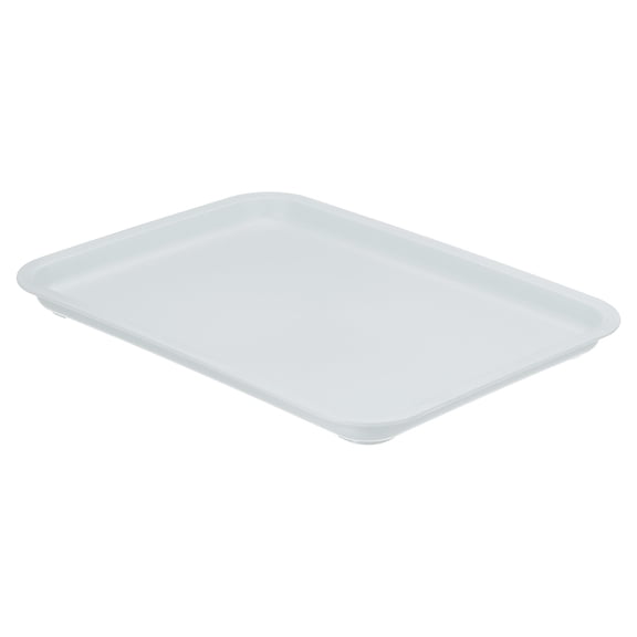 Uxcell 12x9" Fast Food Tray, Plastic Reusable Multi-Purpose Rectangle Serving Tray Light Blue