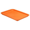 thumbnail image 1 of Uxcell 12x9" Fast Food Tray, Plastic Reusable Multi-Purpose Rectangle Serving Tray Orange, 1 of 5
