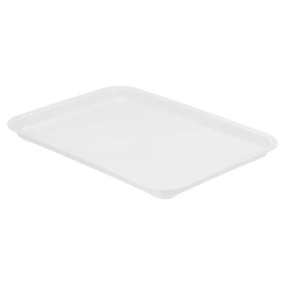Uxcell 12x9" Fast Food Tray, Plastic Reusable Multi-Purpose Rectangle Serving Tray White