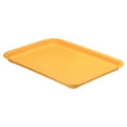 thumbnail image 1 of Uxcell 12x9" Fast Food Tray, Plastic Reusable Multi-Purpose Rectangle Serving Tray Yellow, 1 of 5