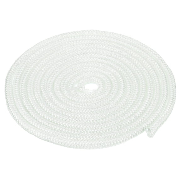 Uxcell 13.12ftx0.31inch Fiberglass Rope, Round Braided Rope High-Temperature Stove Gasket Seal for Boiler Furnace White