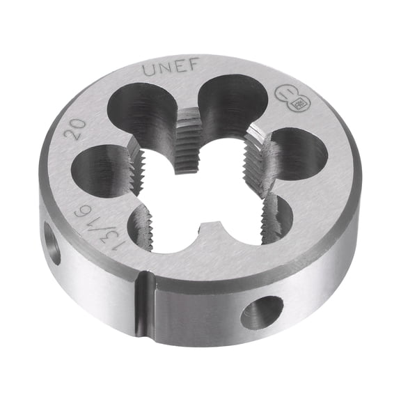 Uxcell 13/16"-20 UNEF Alloy Tool Steel Machine Thread Round Threading Die Hand Tool