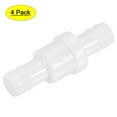 thumbnail image 1 of Uxcell 13.3mm Dia. Hose Connector Non Return One Way Check Valves White 4 Pack, 1 of 5