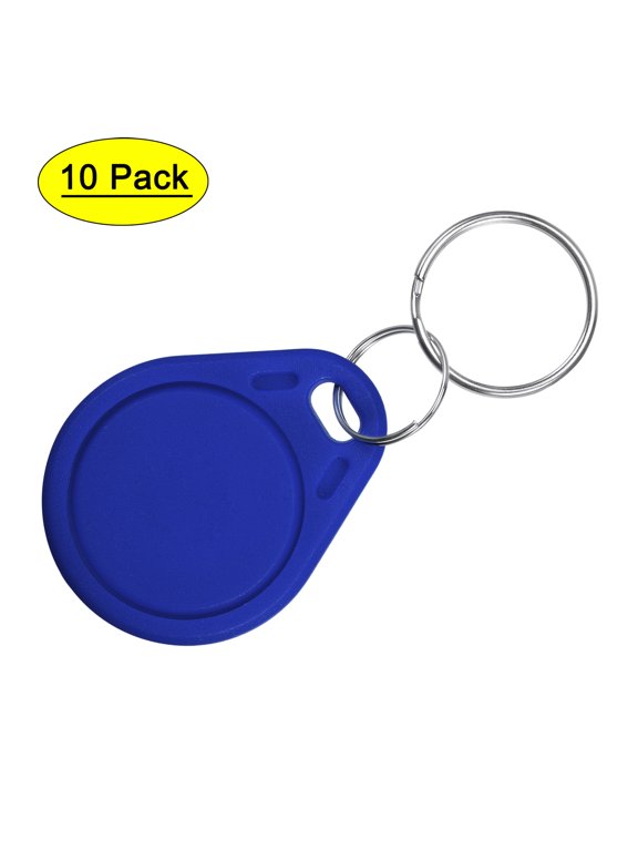 13.56MHz Rewritable RFID Proximity IC Card UID Key Fobs Blue 10 Pack