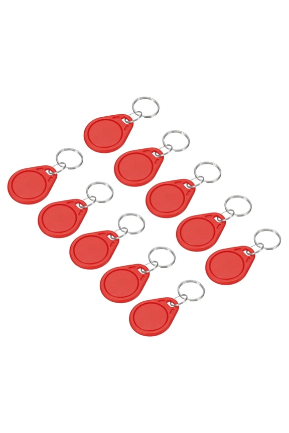 13.56MHz Rewritable RFID Proximity UID IC Key Fobs Smart Tag Red 20 Pack