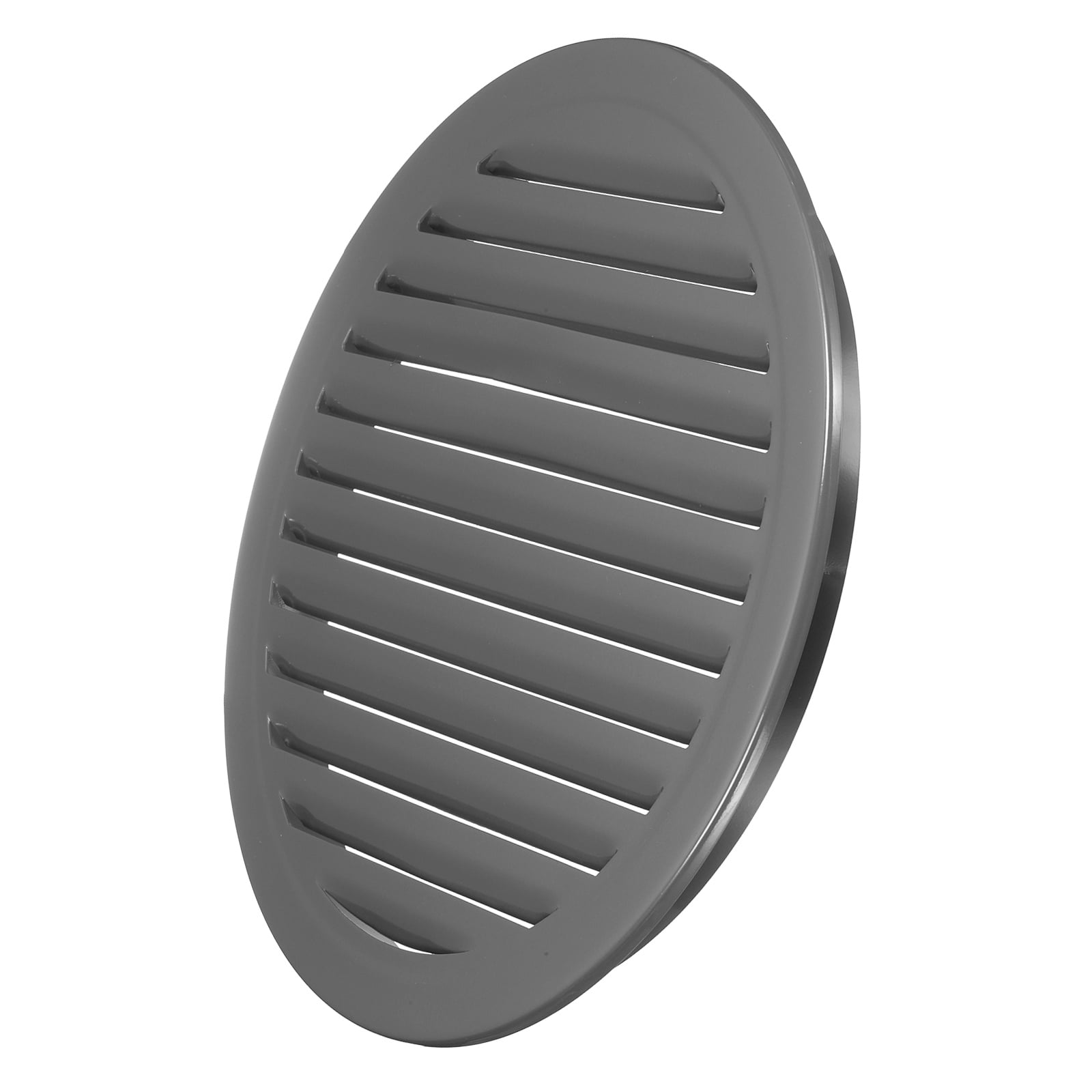 Uxcell 13.7" Round Air Vent, Louver Grille Cover Aluminum Alloy Soffit Vent HVAC Ventilation for Ceiling Wall Roofing Bathroom Kitchen Garage Duct Shed Garage, Dark Gray
