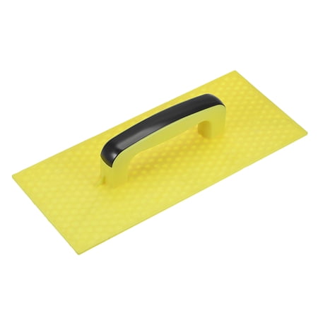 Uxcell 13.78"x5.91"x0.16" Plastic Concrete Float Masonry Plastering Trowel Yellow