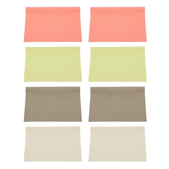 Uxcell 13.7x11.8 inch Fine Linen Book Cloth, 2 Set Sheets, Orange/Brown/Yellow/Beige