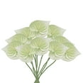 thumbnail image 1 of Uxcell 13" Artificial Anthurium Lily Flowers Floral Arrangements Bouquet Decor, Light Green 10 Pack, 1 of 5