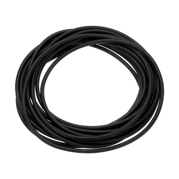 Uxcell 13 Ft(4M) Rubber Tubing, 1/16"(1.8mm) ID 3/16"(4.2mm) OD Sling Shot Natural Latex Rubber Tubing for Exercise Stretching Laboratory Home Hose, Black