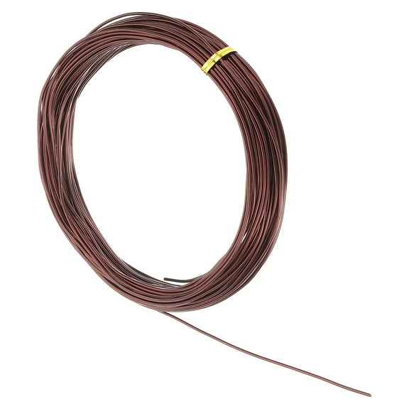 Uxcell 13 Gauge 1.8mm Aluminum Wire, 100 Feet Bendable Metal Craft Armature Wire, Copper Tone