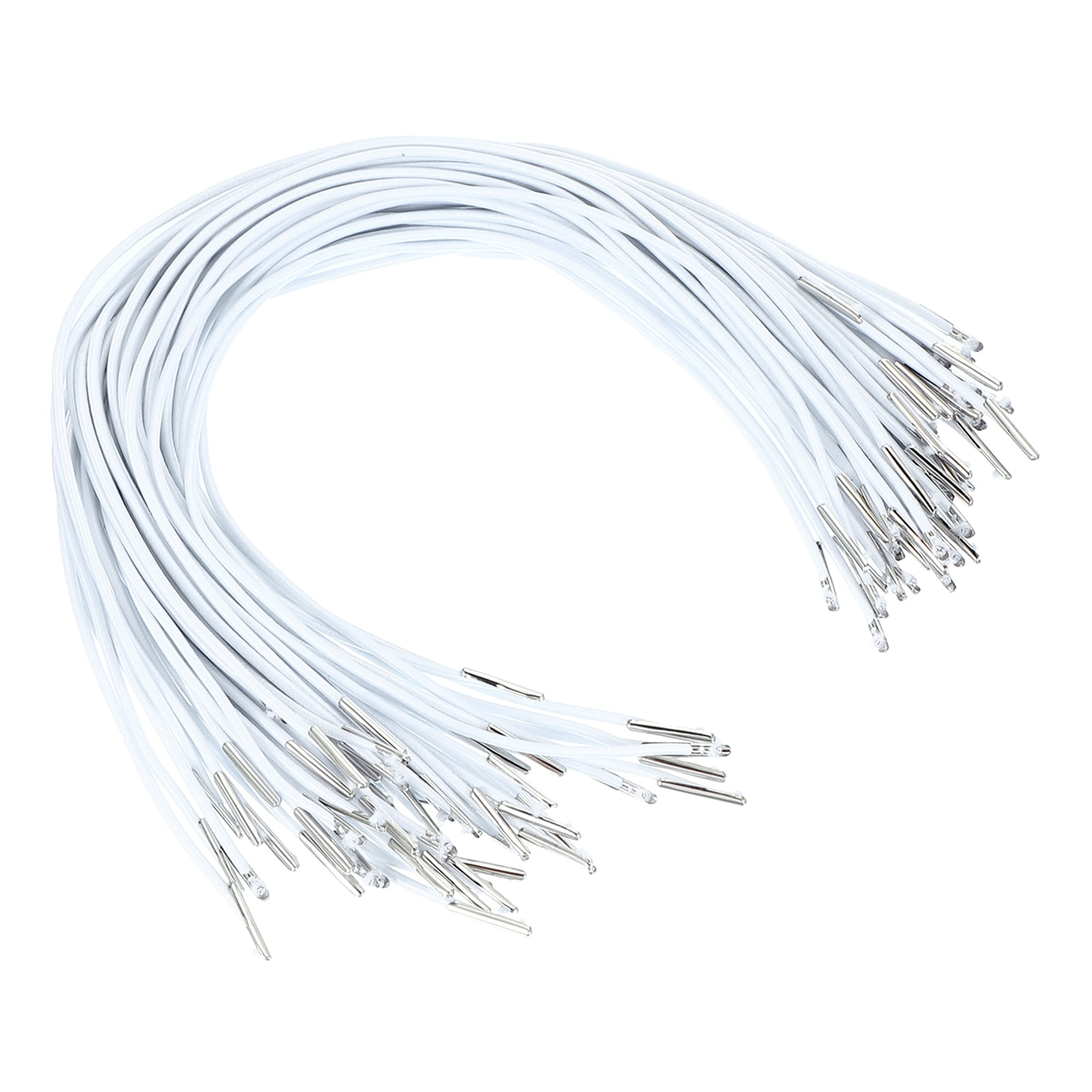 Uxcell 13 Inch Elastic Barbed Cord 2 mm Loop Stretch Round String with ...