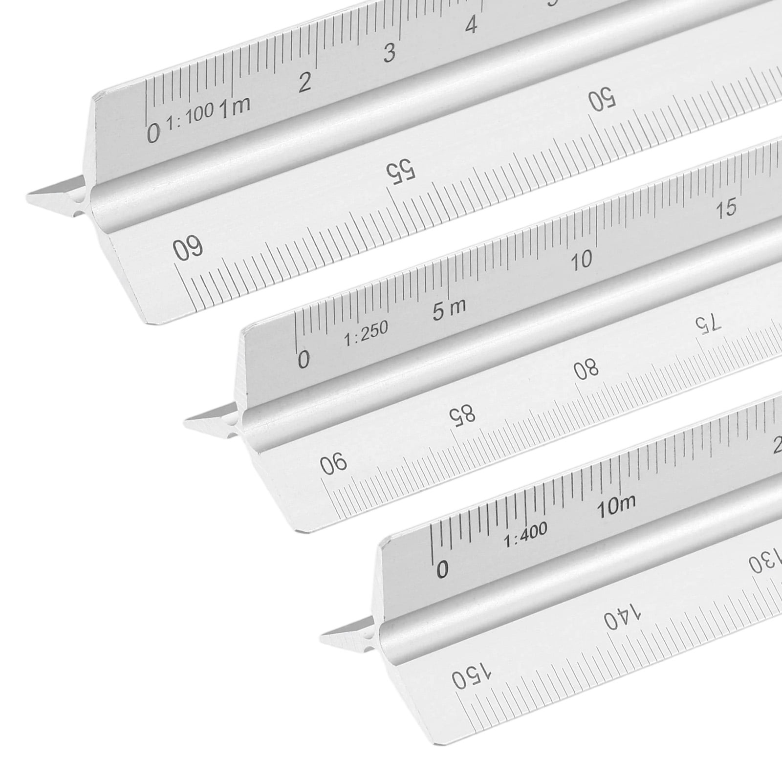 Geometry Scale Ruler Uxcell Metric Engineer Scale Ruler, (13 Inch, Silver) Architectural ...