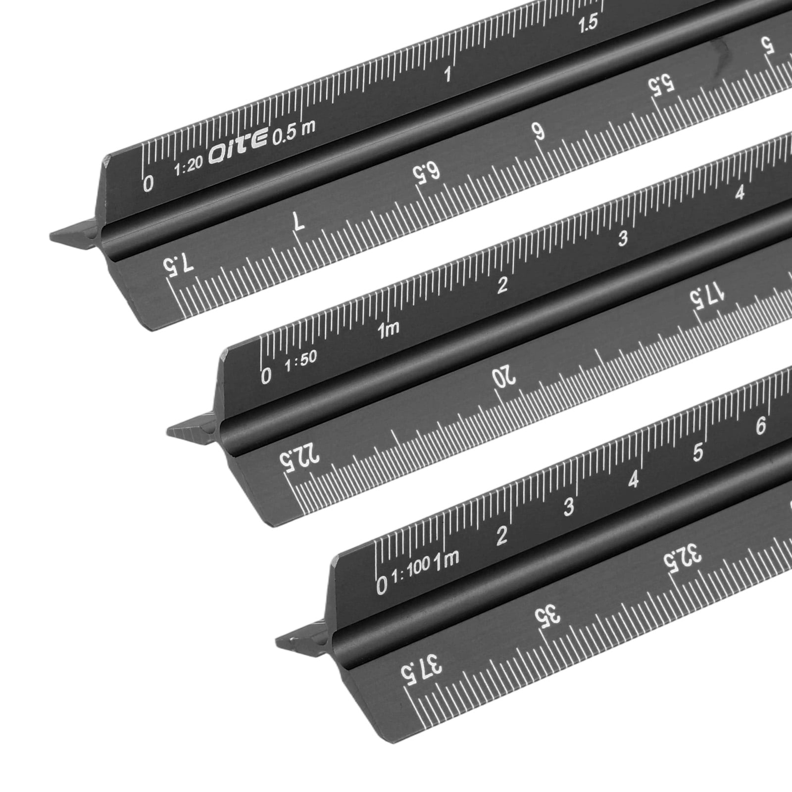 Engineering Scale Ruler 360 Uxcell Metric Engineer Scale Ruler, (13 Inch, Black) Architectural ...
