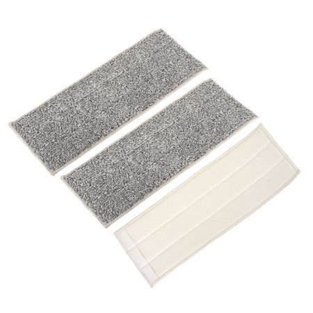 Uxcell 13 Inch Reusable Microfiber Mop Replacement Heads, Grey White 3 Pack