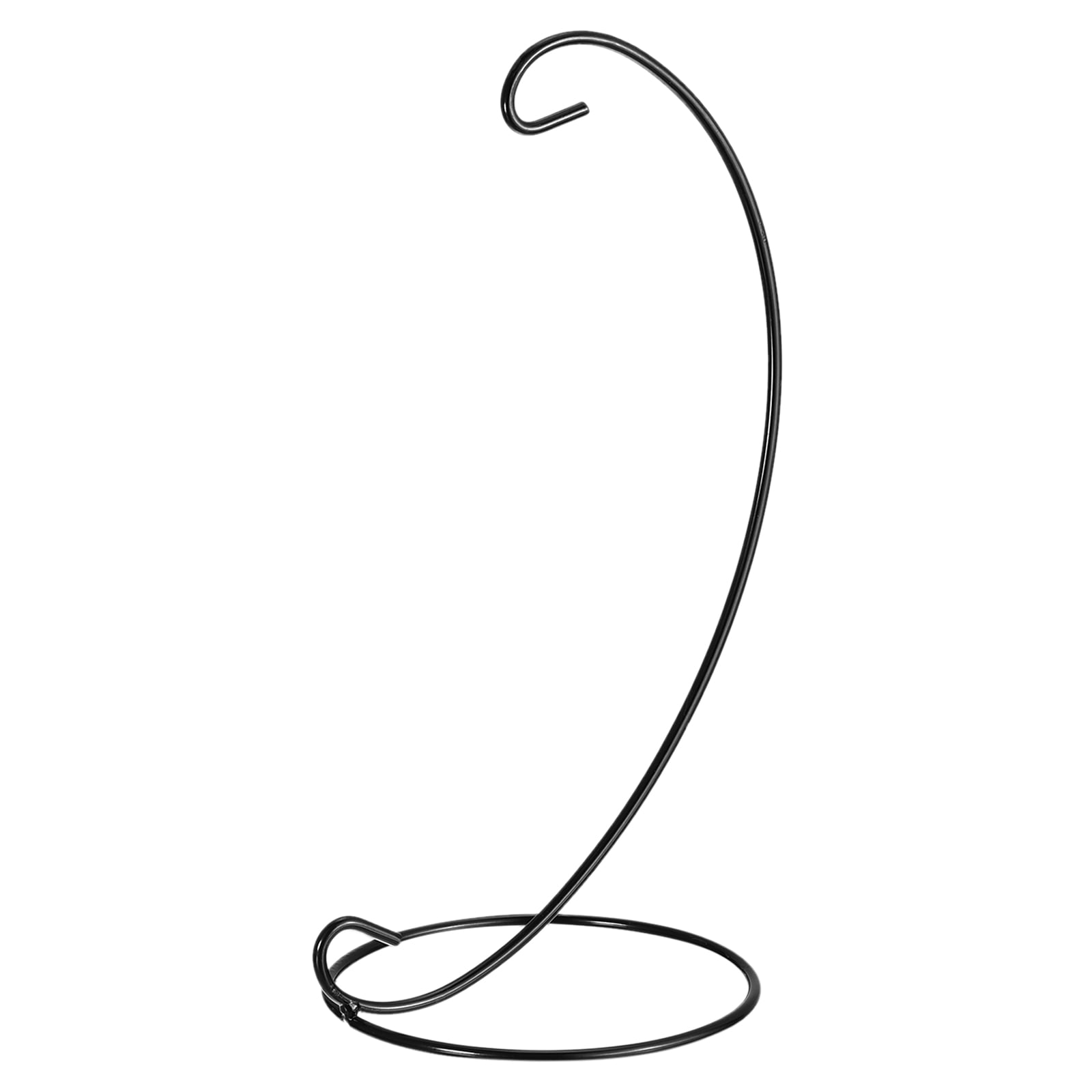 Uxcell 13" Ornament Display Stand Iron Hanging Stand Rack Holder for Hanging Black