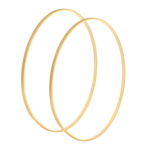 Uxcell 13" Wooden Bamboo Floral Hoop Rings for DIY Crafts Wedding Wreath 2Pack
