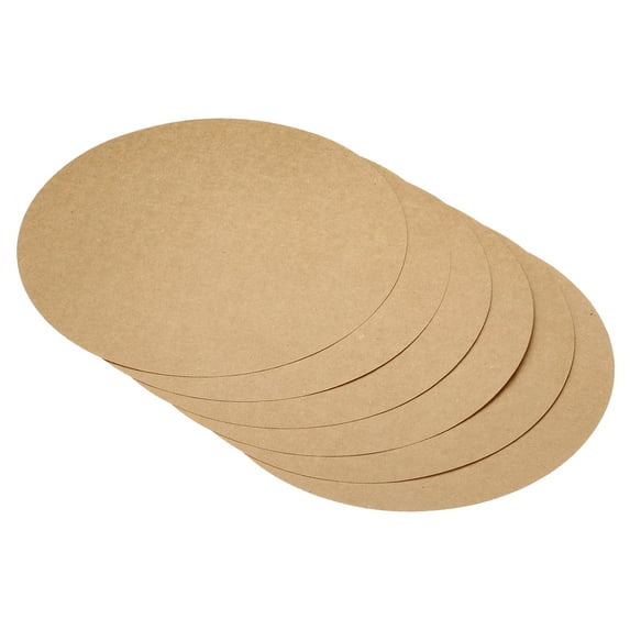 Uxcell 13-inch Round Cardboard Paper, 20 Pcs Blank Disc Circles Slices for Party Decorations DIY Craft, Brown