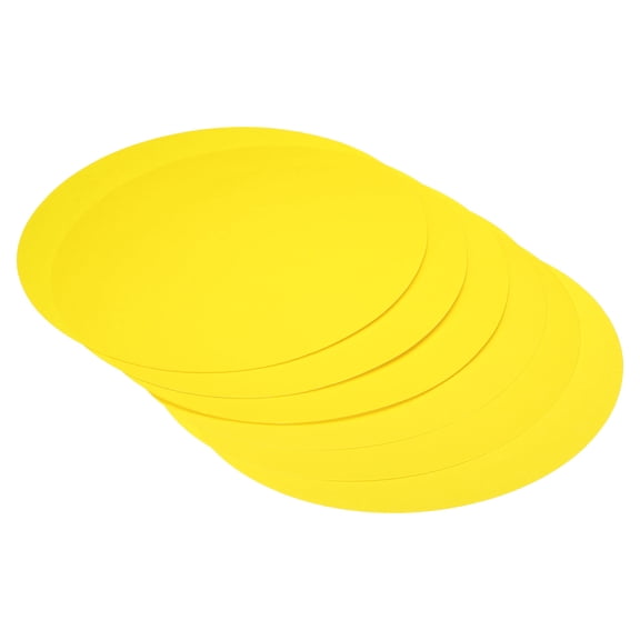 Uxcell 13-inch Round Cardboard Paper, 20 Pcs Blank Disc Circles Slices for Party Decorations DIY Craft, Yellow